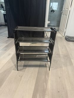 Compact 4 Tier / 4 Level Shoe Rack Shelf Stand