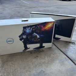 2 27” Curved Dell Gaming Monitors
