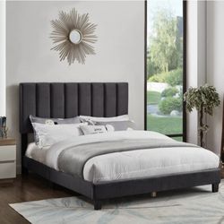 Queen Bed Frame With Mattress 
