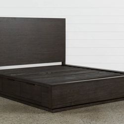 Cal king wooden bed frame
