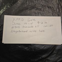 Yard Sale