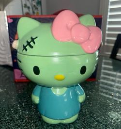 Hello kitty Frankenstein ceramic jar