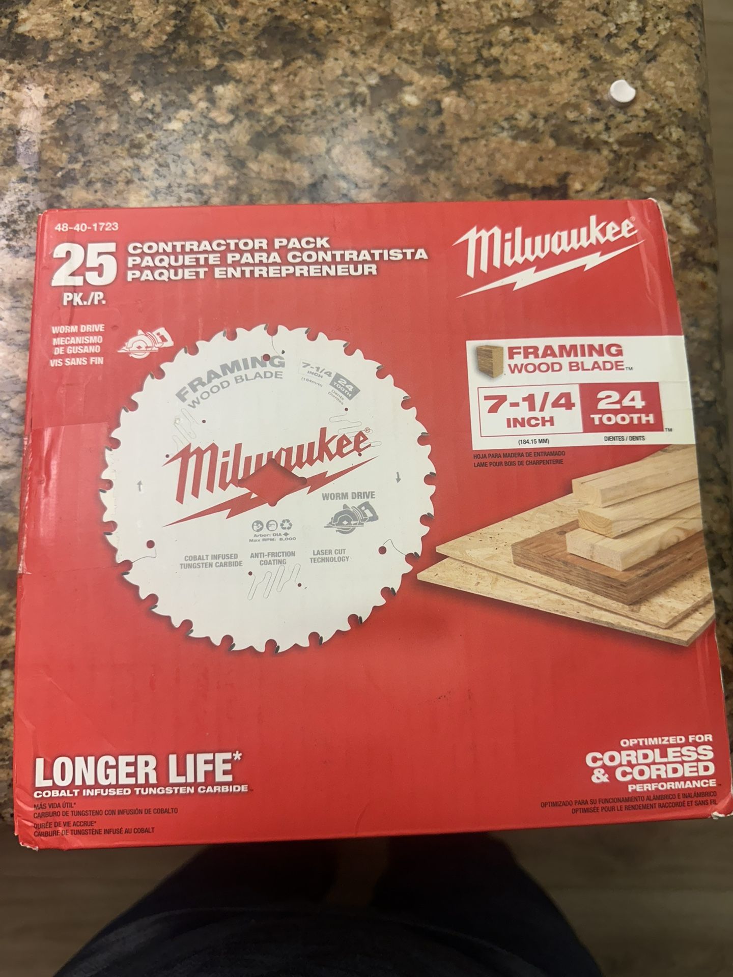 24-Tooth Tungsten Carbide Wood Cutting Framing Circular Saw Blade