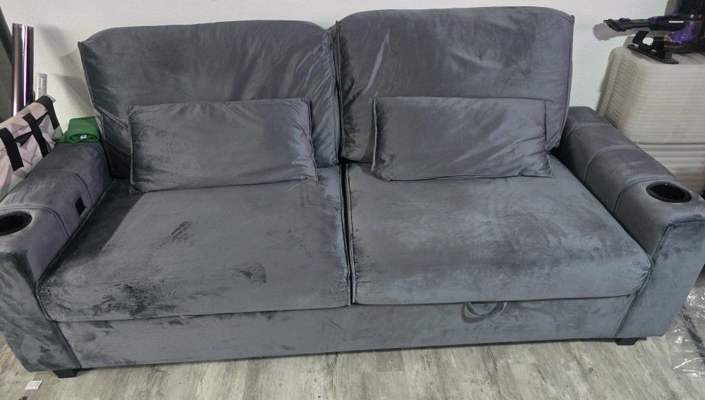 New LOVESEAT SOFA W/STORAGE