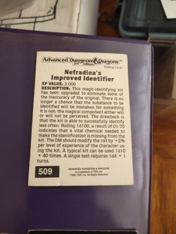 Advanced Dungeon and Dragons cards