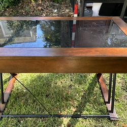 Wooden Glass Table 
