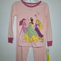 Disney Princess Girls Pajama Set Size 8