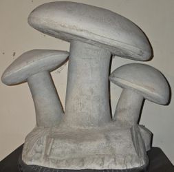 Large CONCRETE Mushrooms Statue ($75)