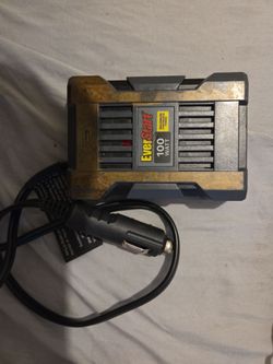 Barely used everstart 100 watt continuious power inverter