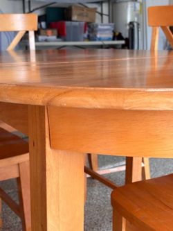 Solid Wood Table with 4 chairs