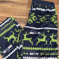 Winter Seahawks Pajama Bottoms Size Small
