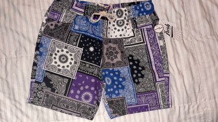 Fresh Brand Paisley Patchwork Shorts