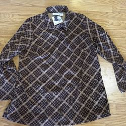 Jaclyn Smith Classic Plus Brown Full Zip Jacket Size X Women Casual Long Sleeve