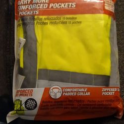 Safety Work Vest With 15 Pockets 