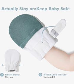 HAPIU baby no scratch mittens 0-3 months