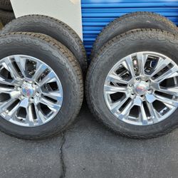 20" CHEVY SILVERADO RIMS & TIRES 
