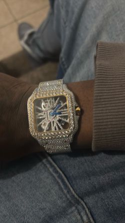 41mm Moissanite Cartier Skeleton