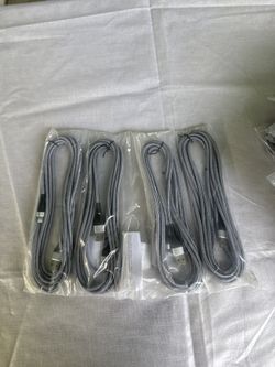 Brand New 9.5ft iPhone Charging Cables – USB to Lightning (4 Pack)