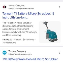 Commercial Floor Scrubber Tennant T1