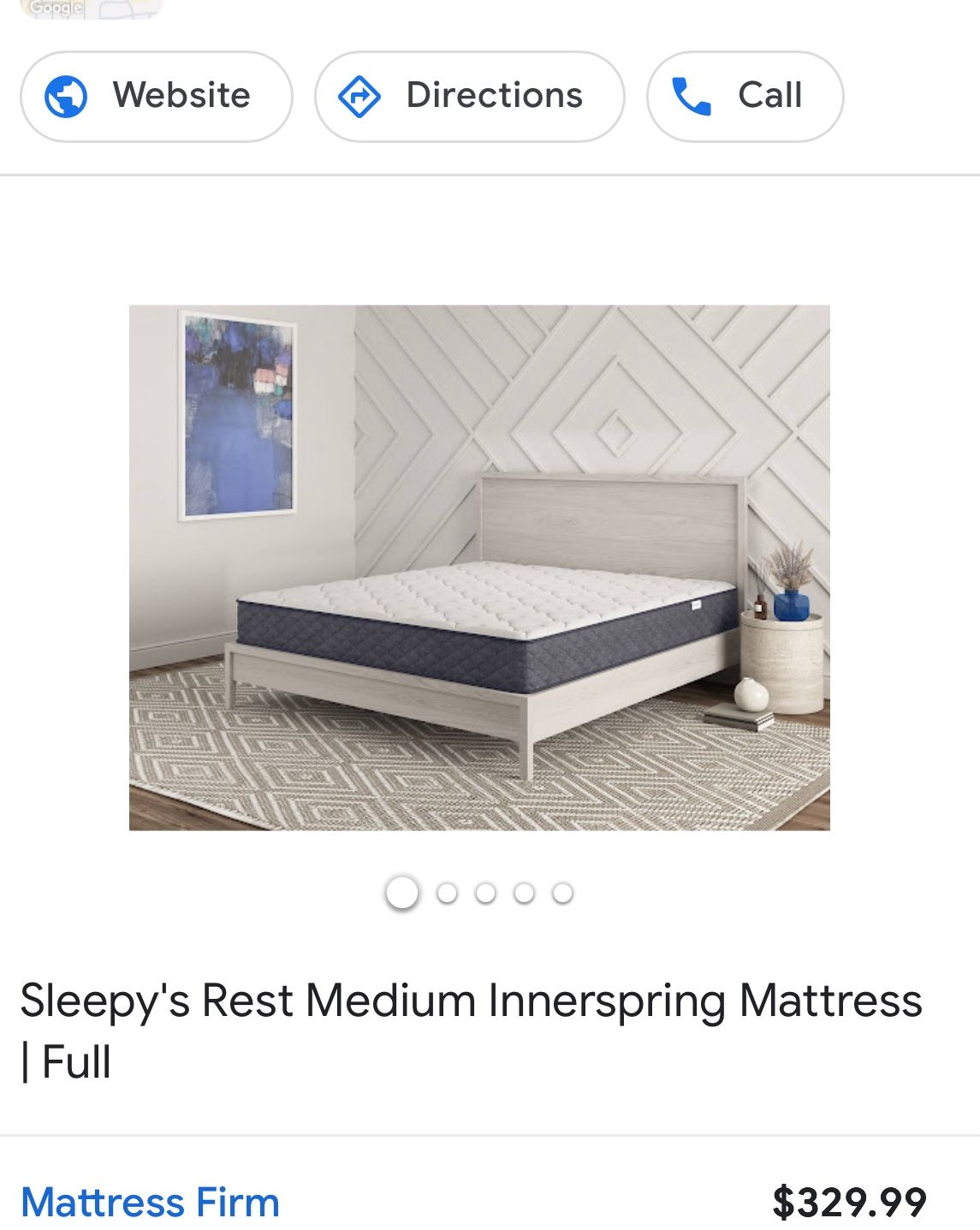 Full size Mattress, Box Spring And Frame Like New!