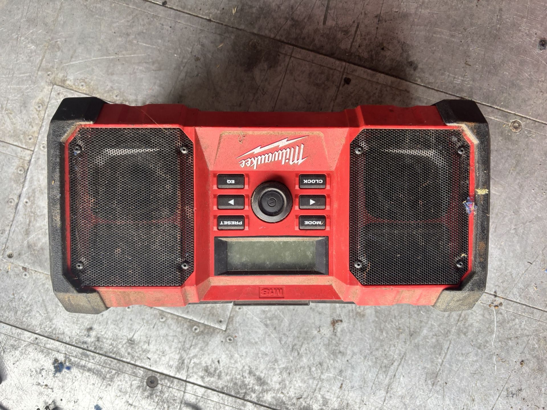 Milwaukee Boombox Charges Batteries