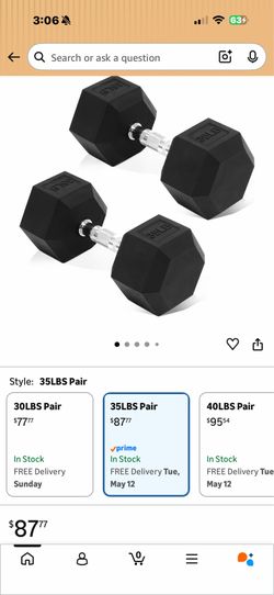 35 pound dumbbells