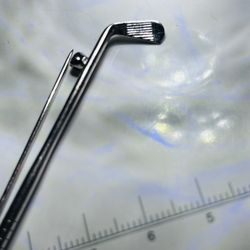  Vintage 925 Solid Sterling Silver Golf Club Signed B.A.B Brooch In Great Condition