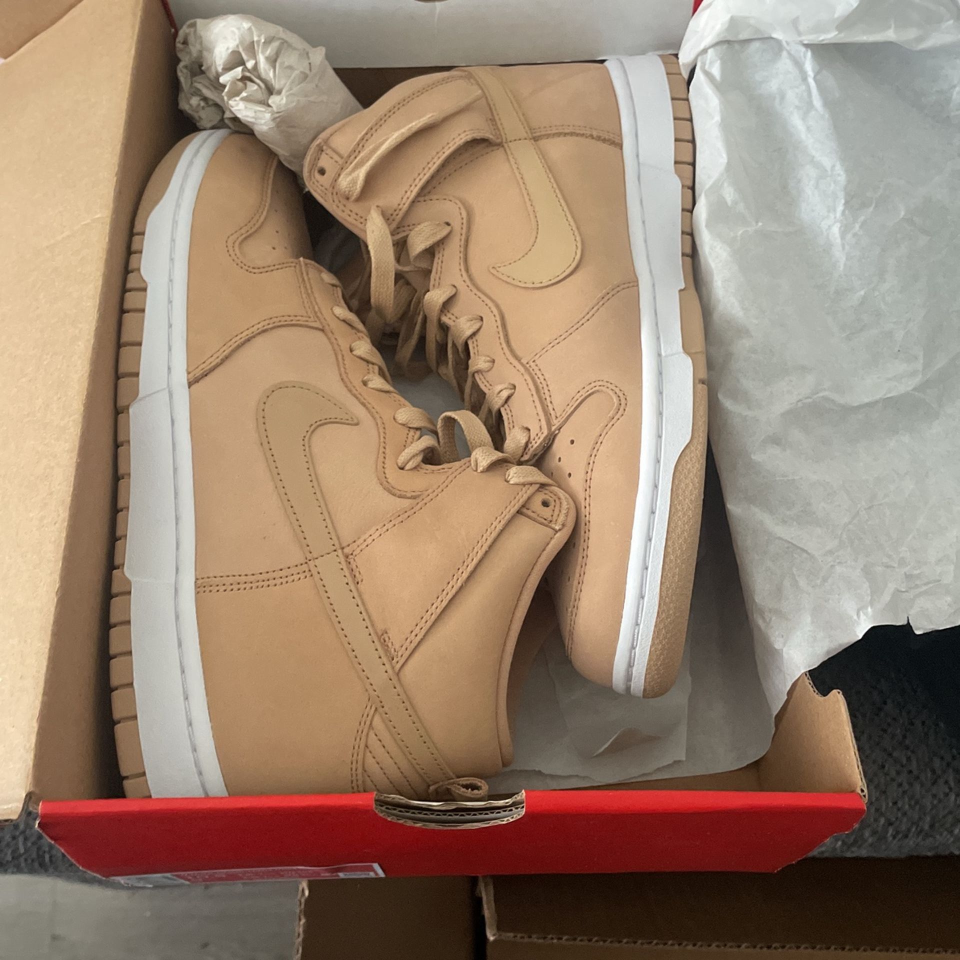 Vachetta Tan High Top Dunks