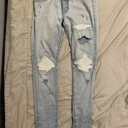 Amiri Mx1 White Patches Jeans