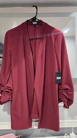 DKNY Cardigan / Blazer in burgundy color