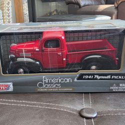 Motormax 1/24 American Classics 1941 Plymouth Pickup Red#73200AC #731*