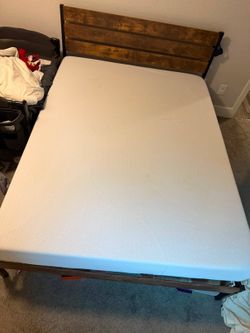 Queen mattress & frame