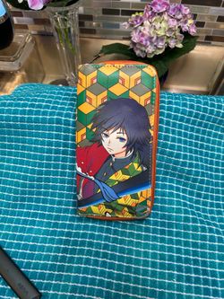 Roffatide Demon Slayer Giyu Tomioka long zipper wallet