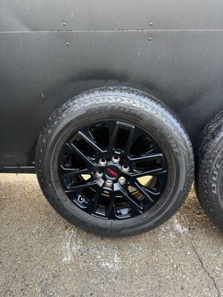 Toyota TRD Black Alloy Wheel with Bridgestone Tire