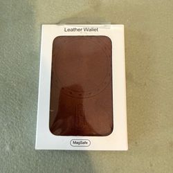 iPhone Leather Wallet MagSafe Brown