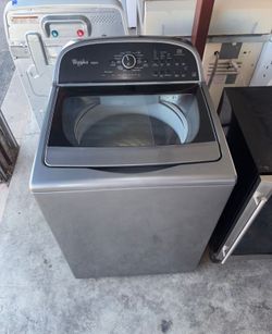 Gray Whirlpool Washer