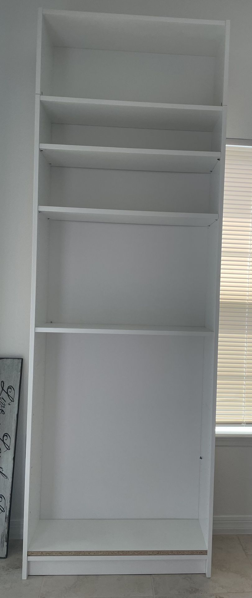 Tall Whit Book Shelf 