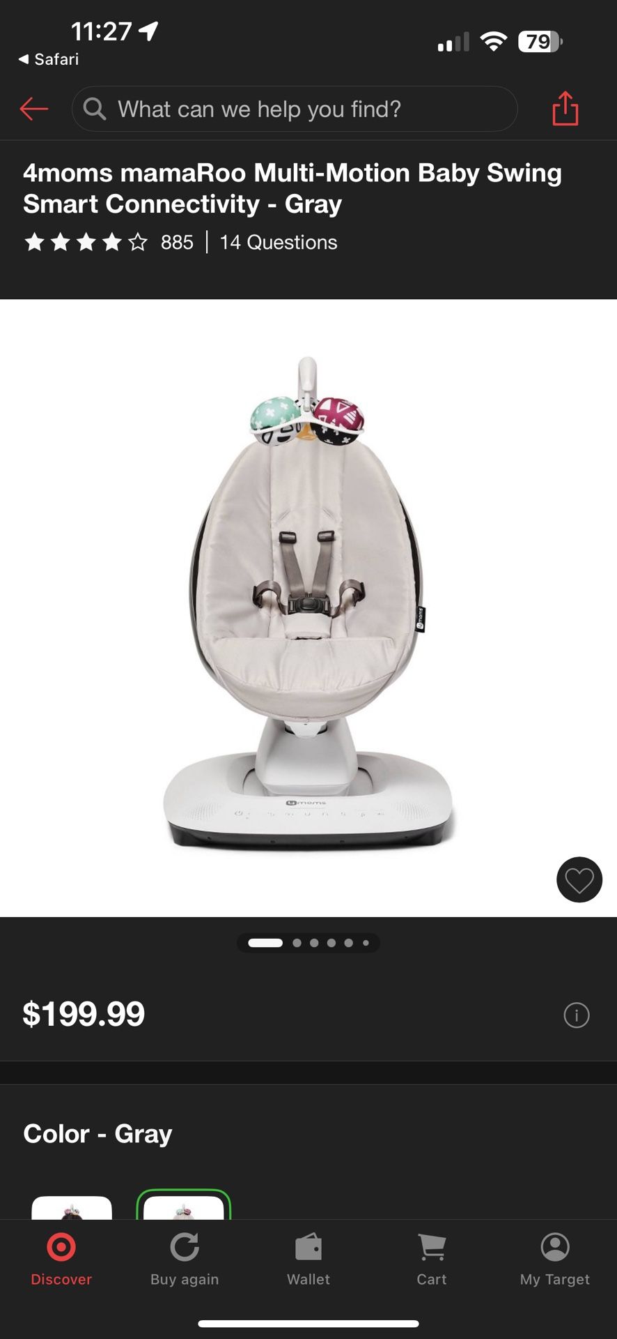 Baby Mamaroo Swing