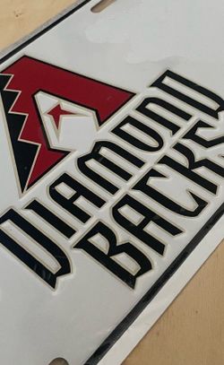 MLB Arizona Diamondbacks License Plate: • Standard 12" × 6" vehicle novelty tag size