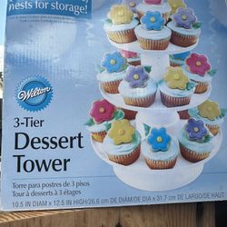3 Tier Dessert Tower , Used Once In The Box