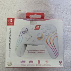 Nintendo Switch Afterglow Wave Wireless Controller New (Price Is Firm)