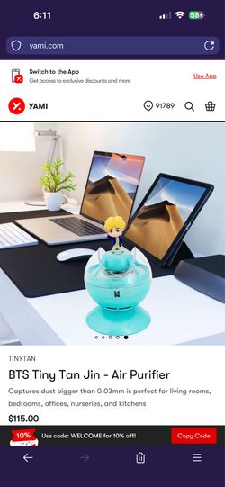 BTS JIN TINY Tan Air Purifier