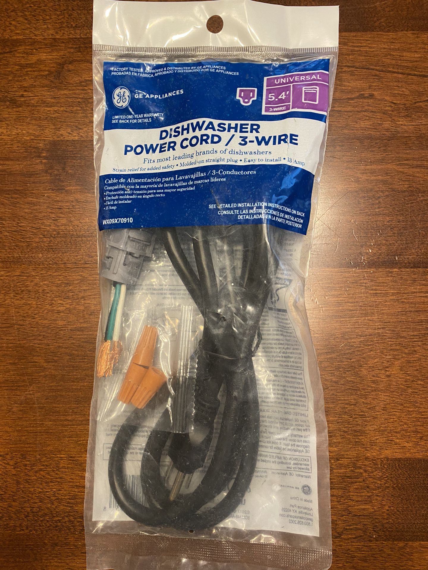 Dishwasher Power Cord 3-Wire