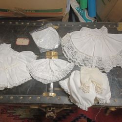 Doll Size Dresses And Bloomers Lot