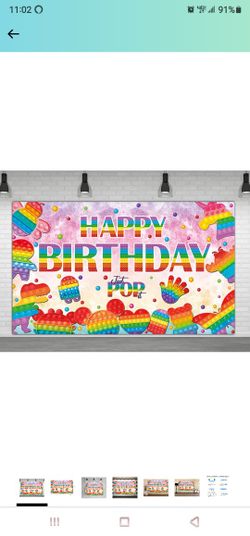 Pop It Birthday Banner 
