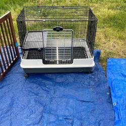 Bunny Cage On Wheels 