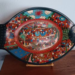 Mexican Folk Art Talavera Fish .