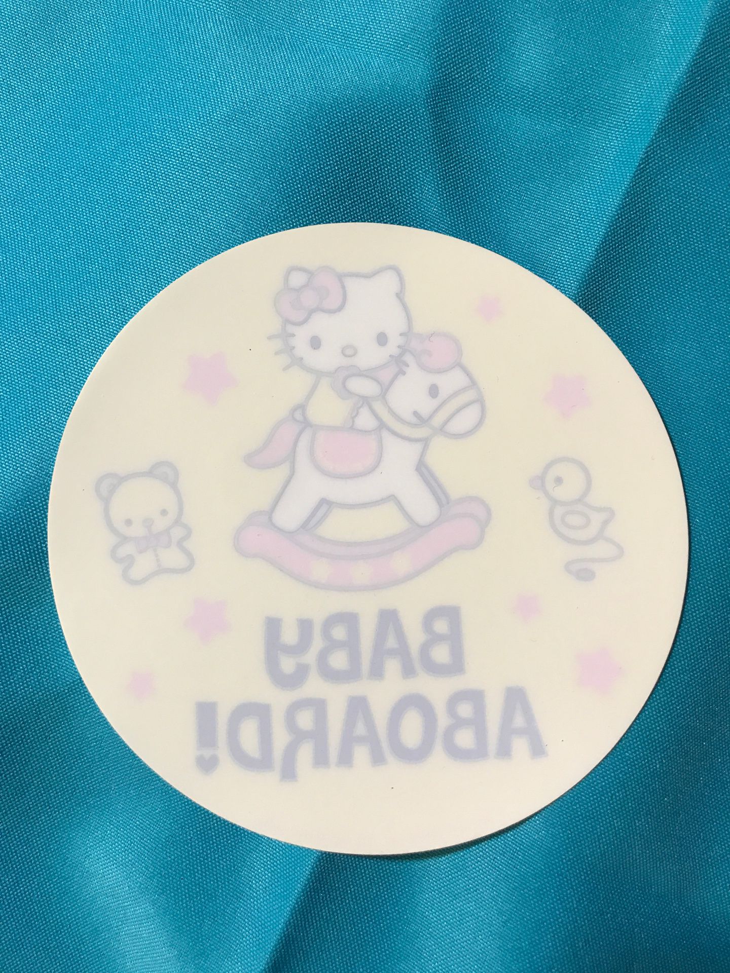 Hello Kitty (Sanrio) Baby Aboard Window Decal