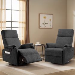 New in box - Set of 2 Swivel Recliners