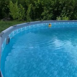 Swimming , Funsicle 18 ft Oasis Pool Diameter 48 Inches Depth